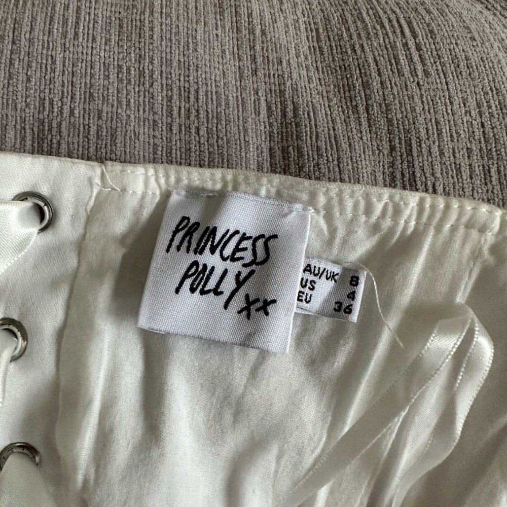BUY 2 GET 1! Princess Polly White Endless Love Corset Crop Top - Picture 4 of 5